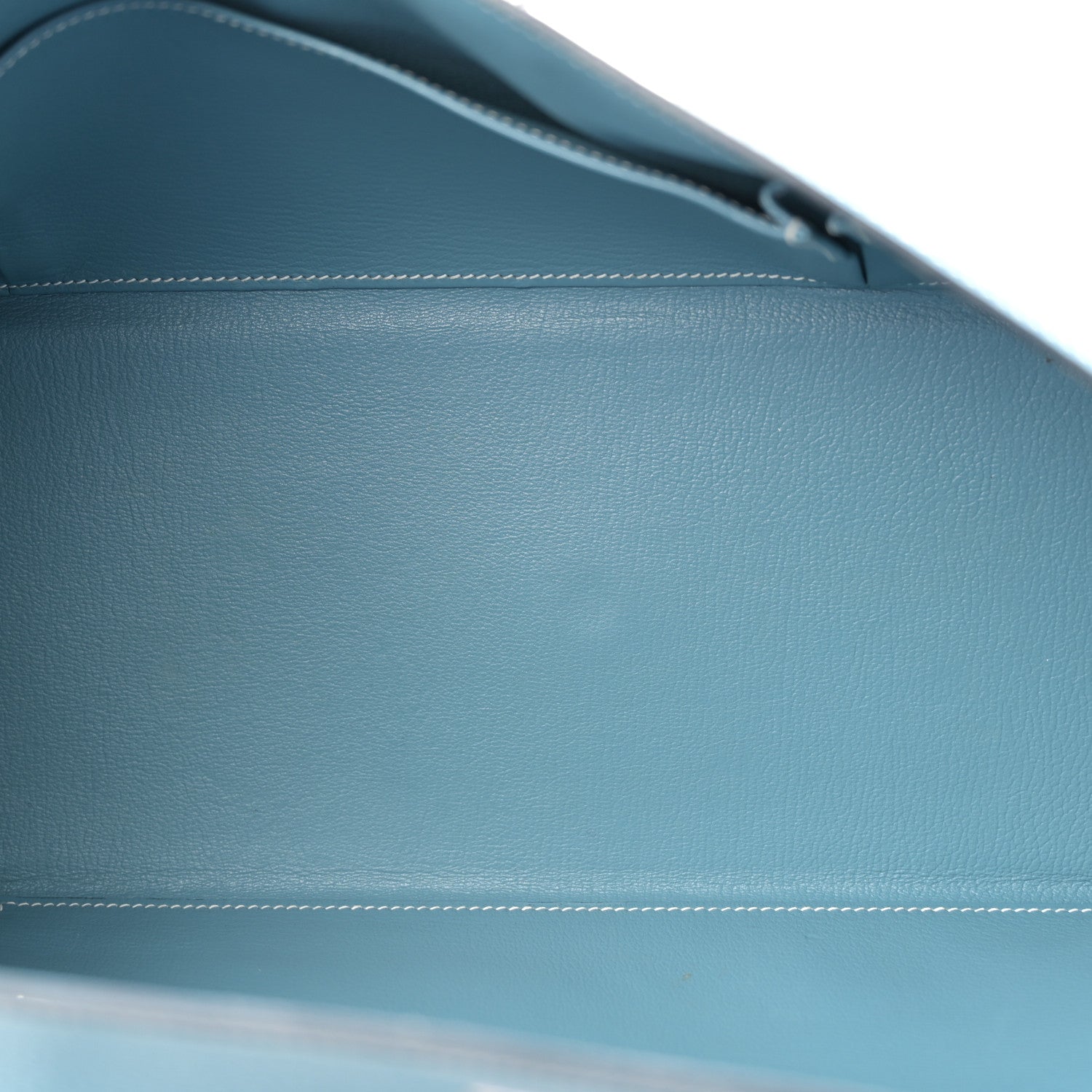 Hermes Taurillon Clemence Shoulder Kelly 42 Blue Jean 5 of 12