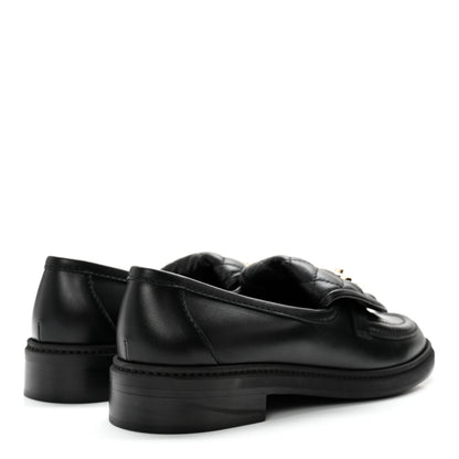 Chanel Lambskin Quilted CC Turnlock Loafers 39.5 Black 4 of 10
