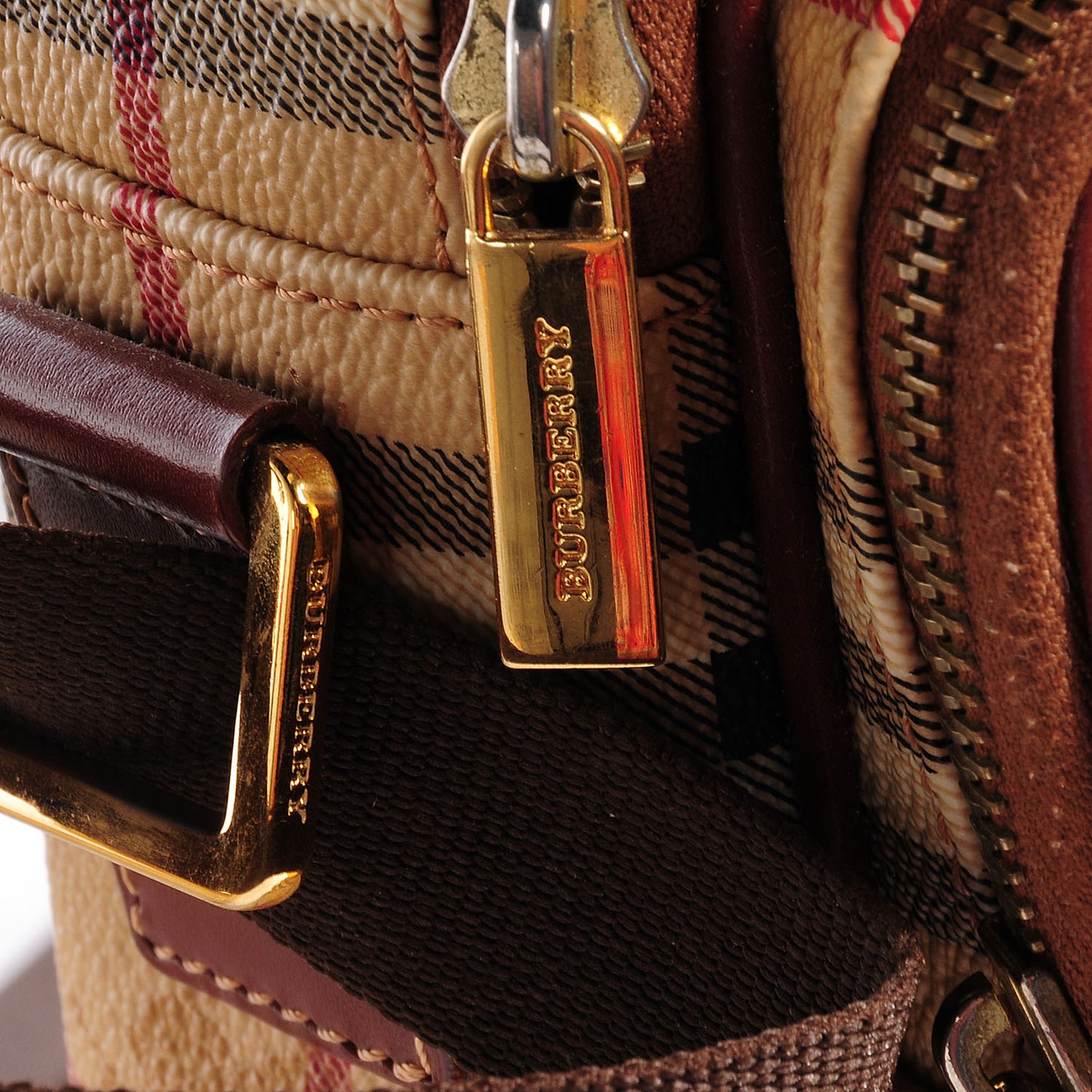 Haymarket Check Small Messenger Brown
