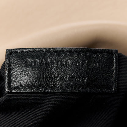 Saint Laurent Lambskin Matelasse Monogram Medium Niki Chain Satchel Dark Beige 8 of 11