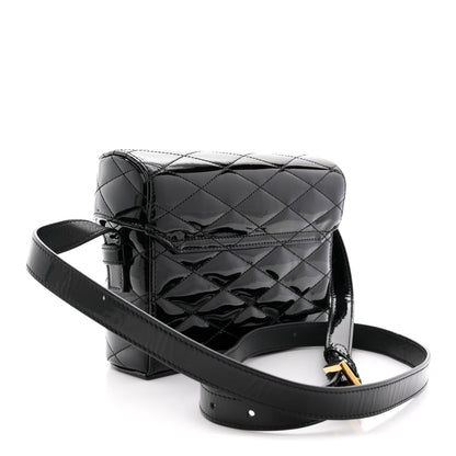 Saint Laurent Patent Matelasse Monogram June Box Bag Black 3 of 12