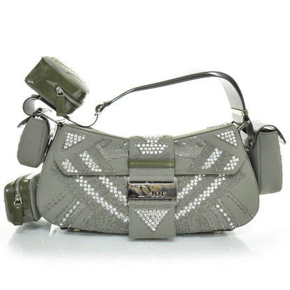 Christian Dior Beaded Sequin Street Chic Columbus Avenue Bag Green 1 of 9