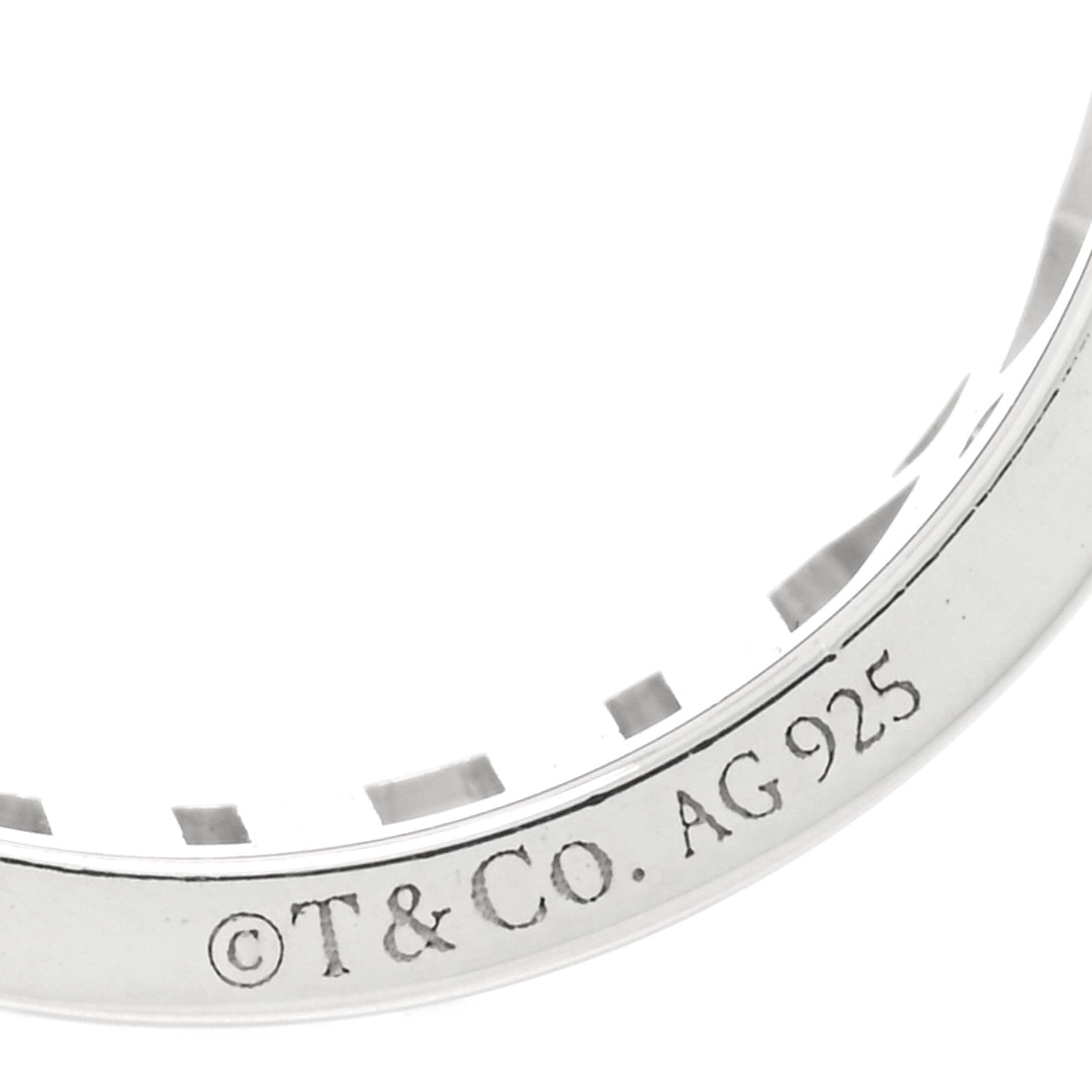 Tiffany Sterling Silver Wide Atlas Open Ring 53 6.25 4 of 4