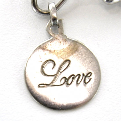 Christian Dior Cupid Heart Earrings Silver 5 of 7