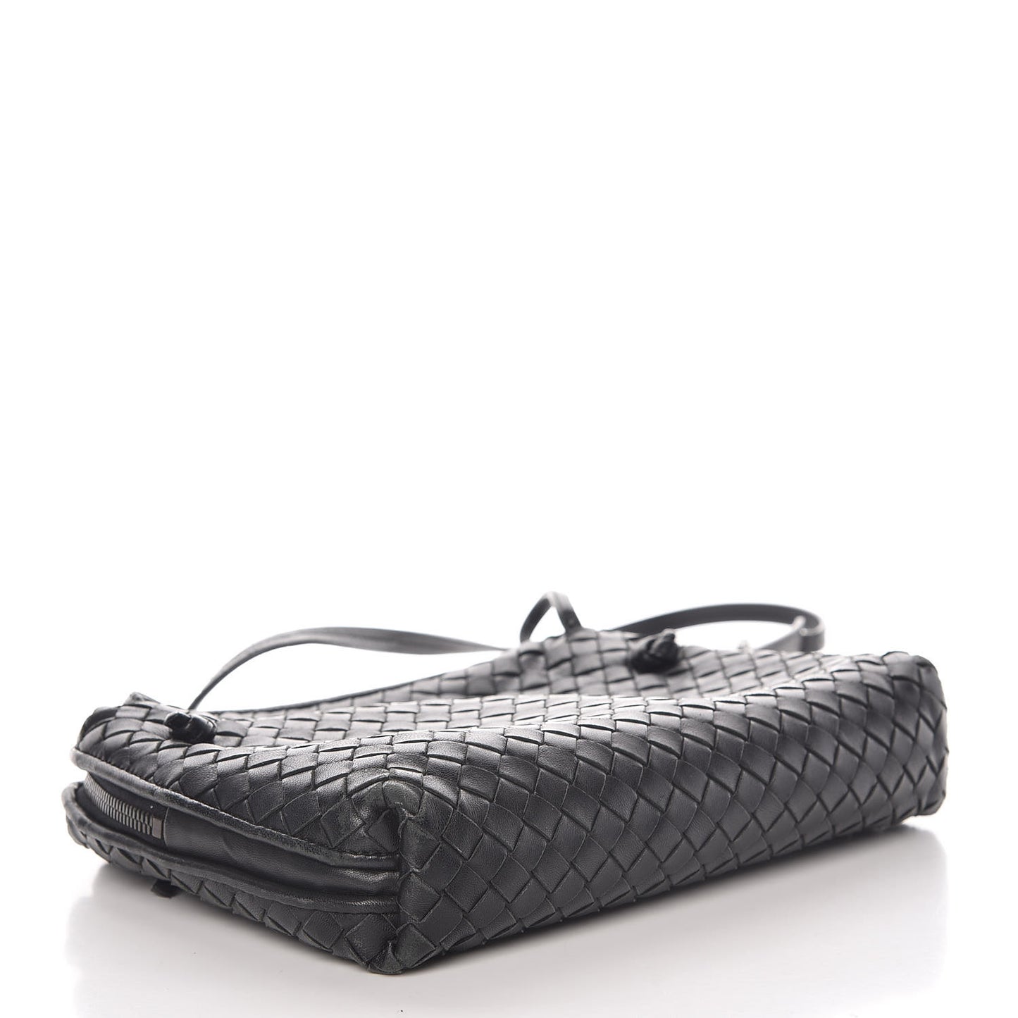Nappa Intrecciato Pillow Crossbody Messenger Black