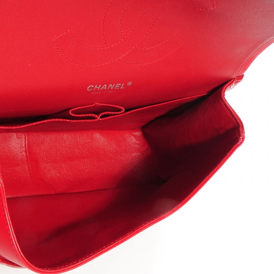 Chanel Patent Jumbo Double Flap Dark Red 7 of 8