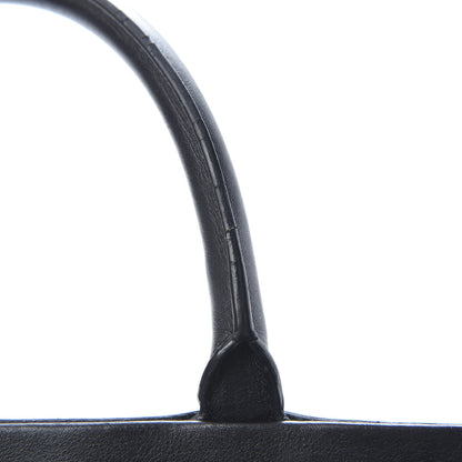 Saint Laurent Grained Calfskin Medium Fringe Cabas Rive Gauche Black 18 of 19