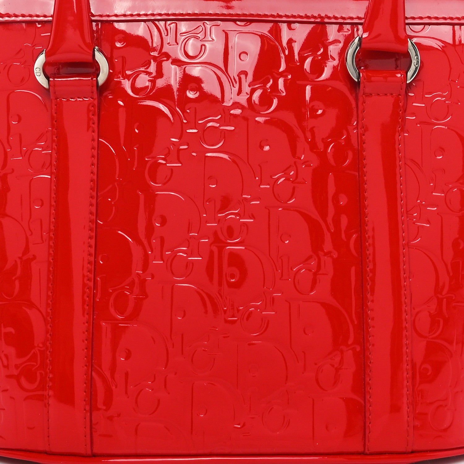 Christian Dior Patent Ultimate Tote Red 8 of 10