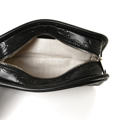 Gucci Calfskin GG Tennis Embossed Cosmetic Case Black 5 of 12