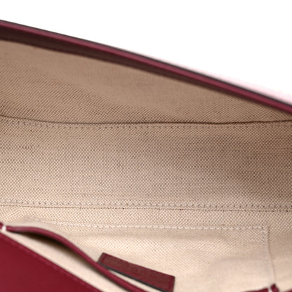 Gucci GG Supreme Monogram Horsebit 1955 Small Soft Top Handle Shoulder Bag Beige Dark Red 5 of 10