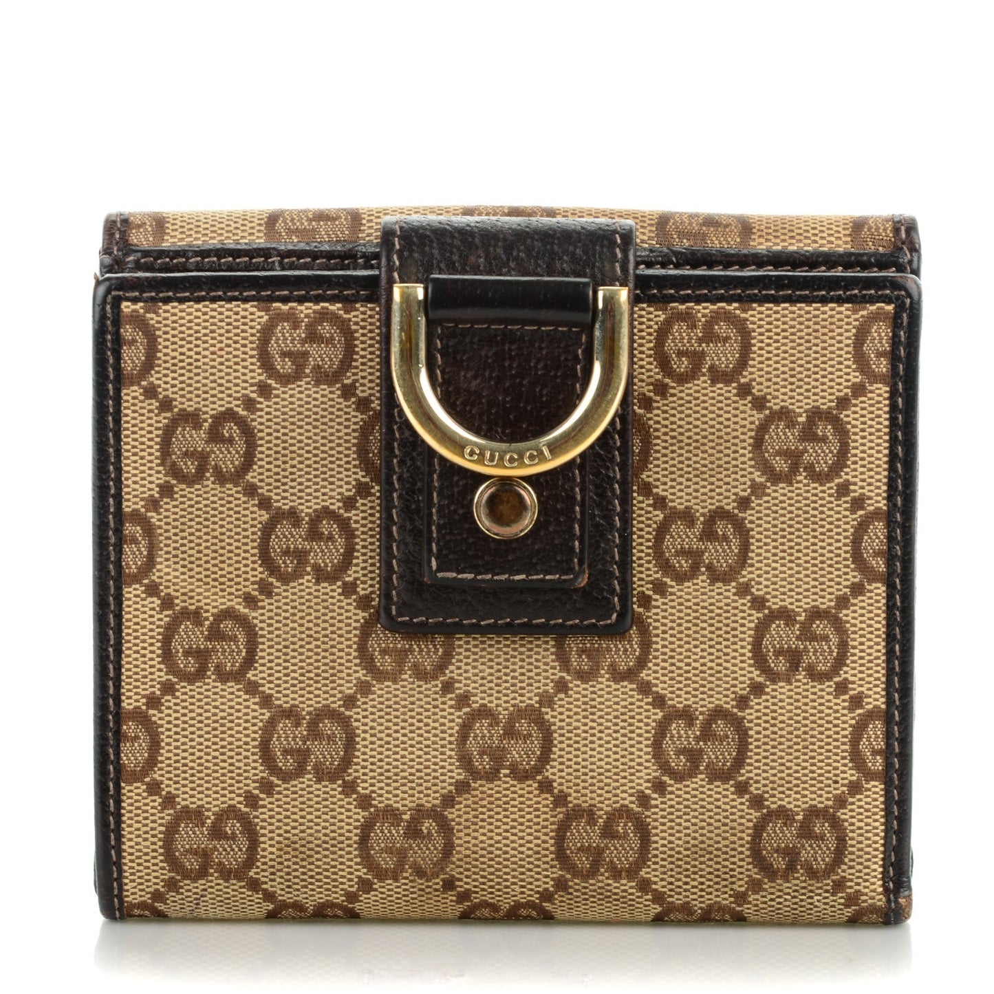 Monogram Abbey Compact Wallet Dark Brown