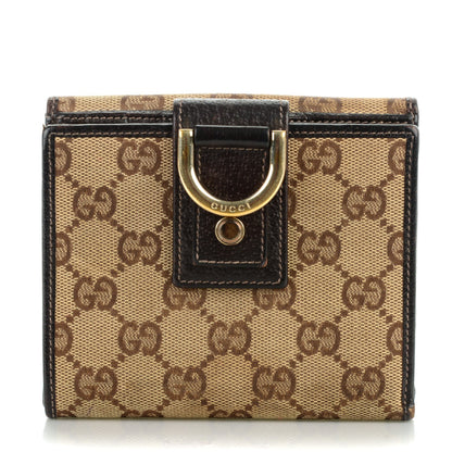 Gucci Monogram Abbey Compact Wallet Dark Brown 1 of 9