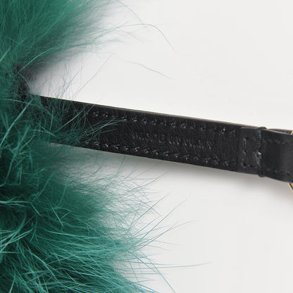 Fendi Fox Rabbit Goat Mink Fur Vitello Flamingo Minty Monster Bag Bug Charm Green Apple Multicolor 3 of 4