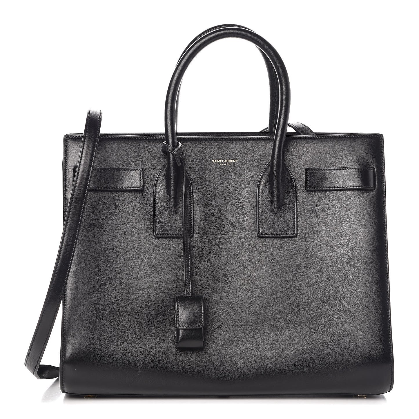 Calfskin Small Sac De Jour Black