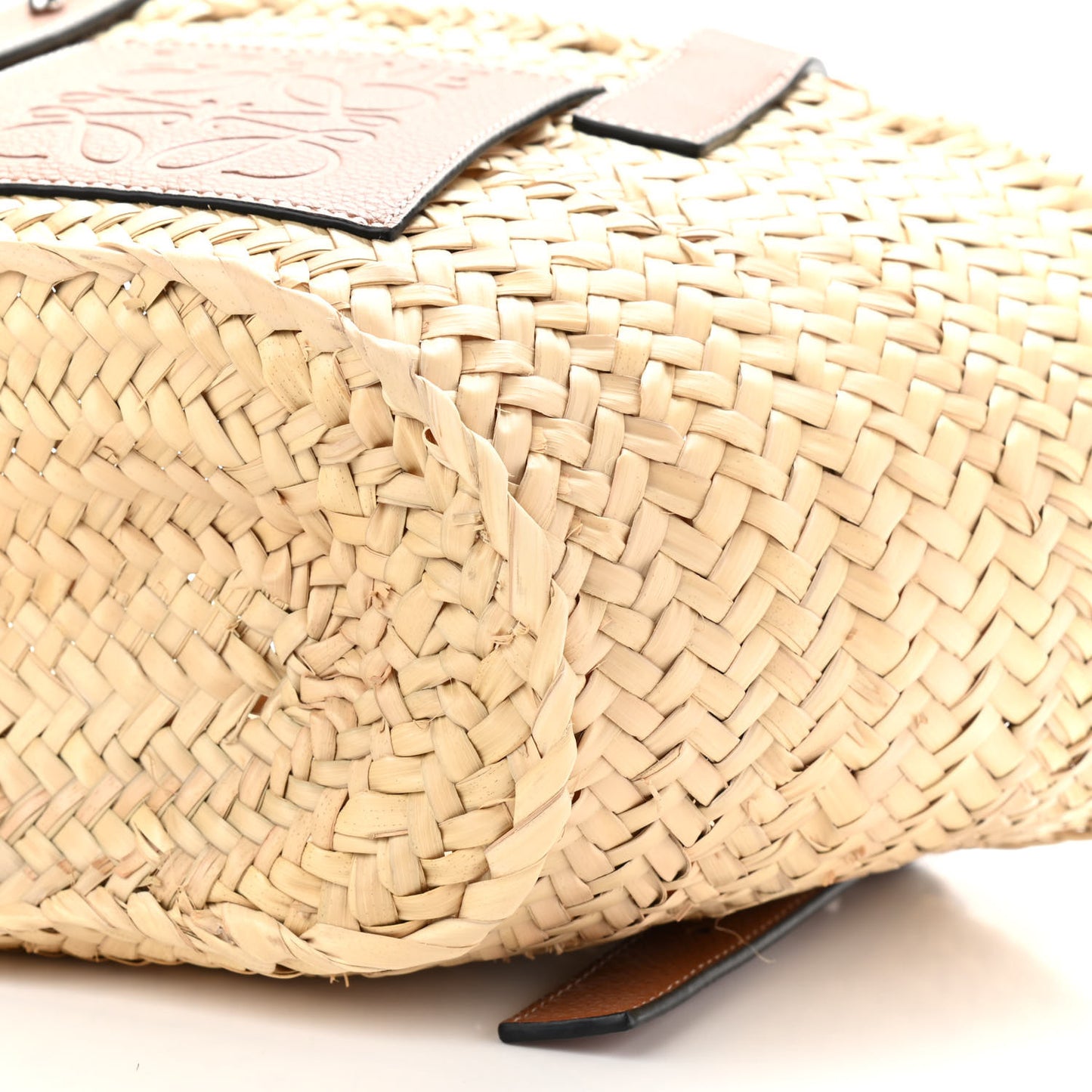 Raffia Small Basket Tote Bag Natural Tan