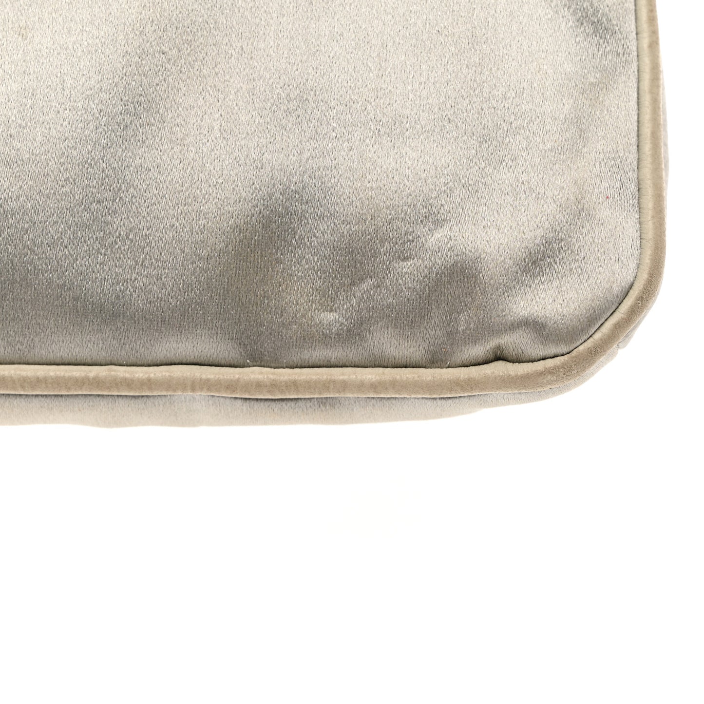 Satin Small Mademoiselle Flap Silver