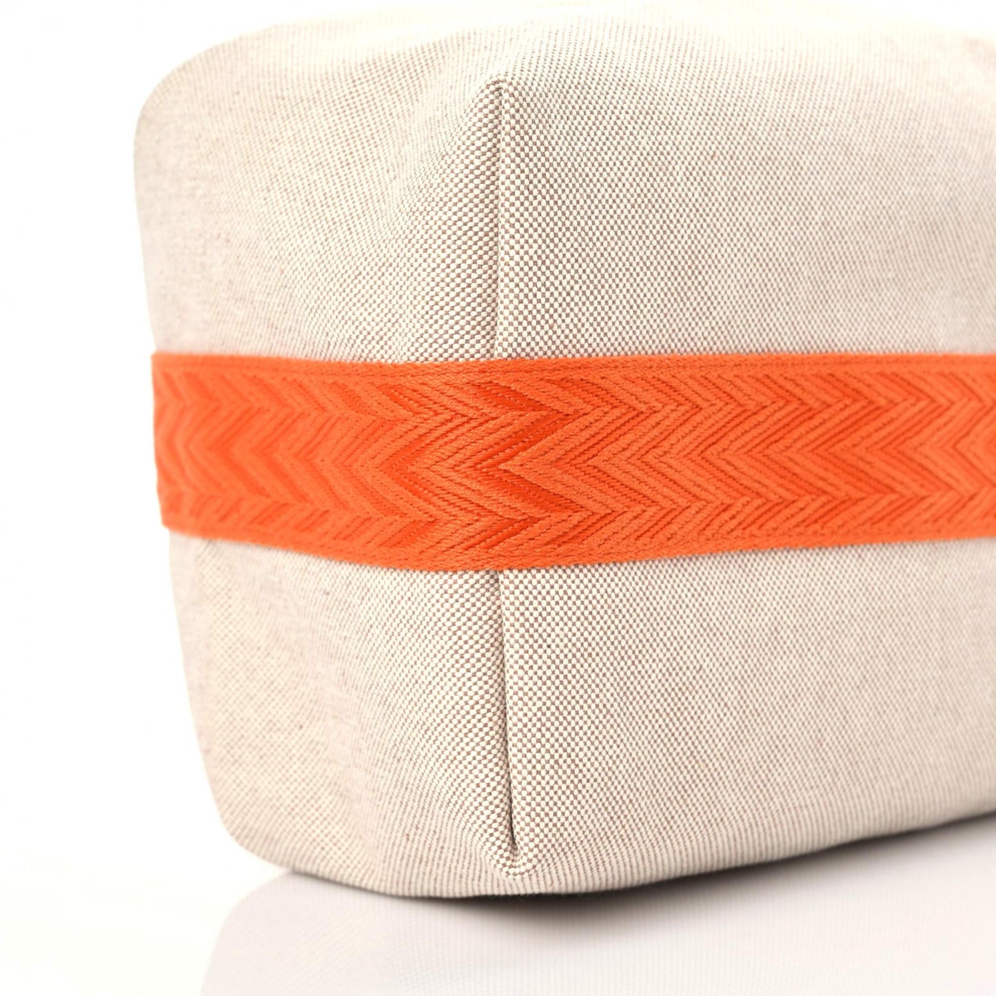 Canvas Large Bride-A-Brac Pouch Natural Orange