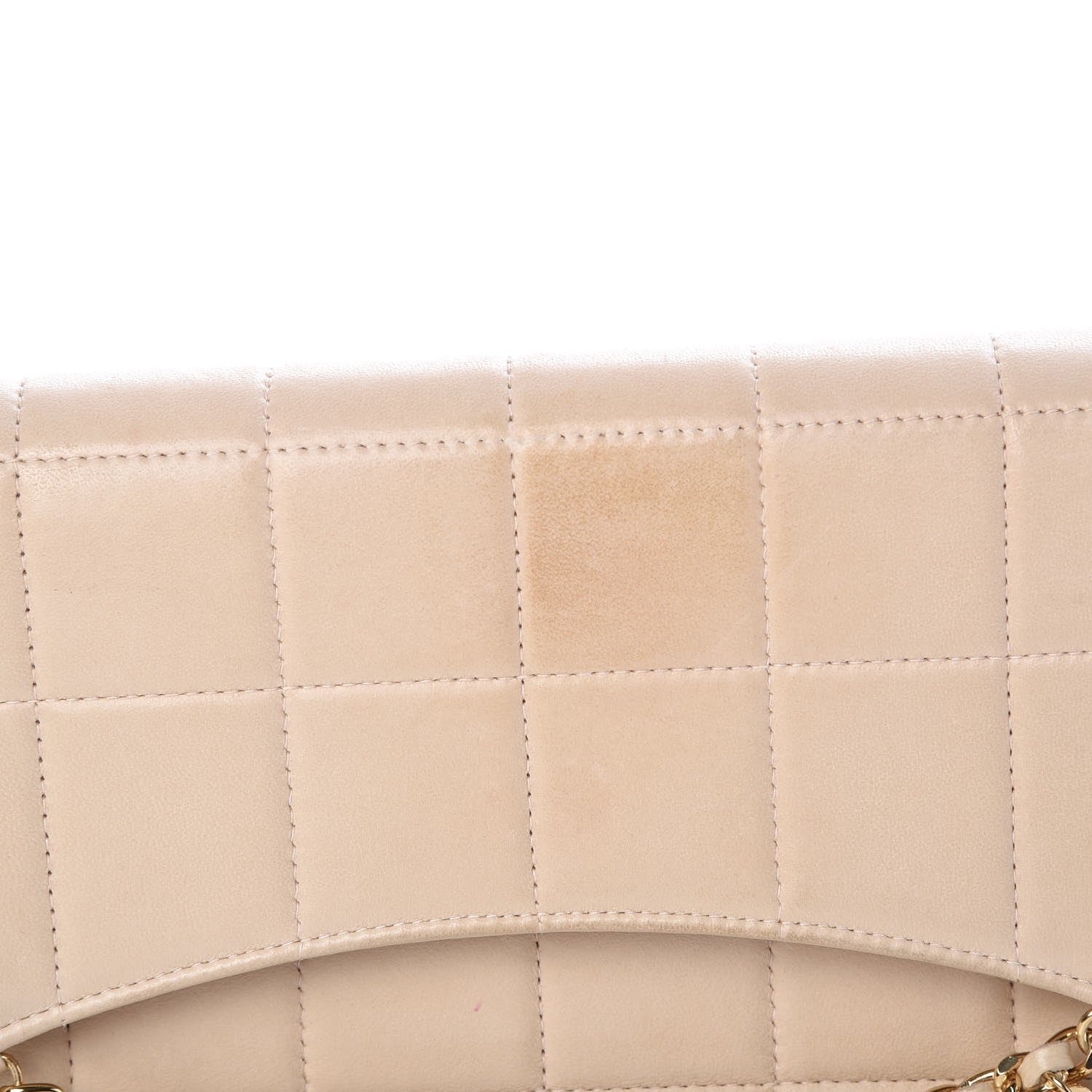 Chanel Lambskin Quilted Crystal Chocolate Bar Charm Flap Beige 18 of 32
