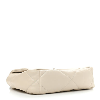 Chanel Lambskin Quilted Medium Chanel 19 Flap Light Beige 4 of 11