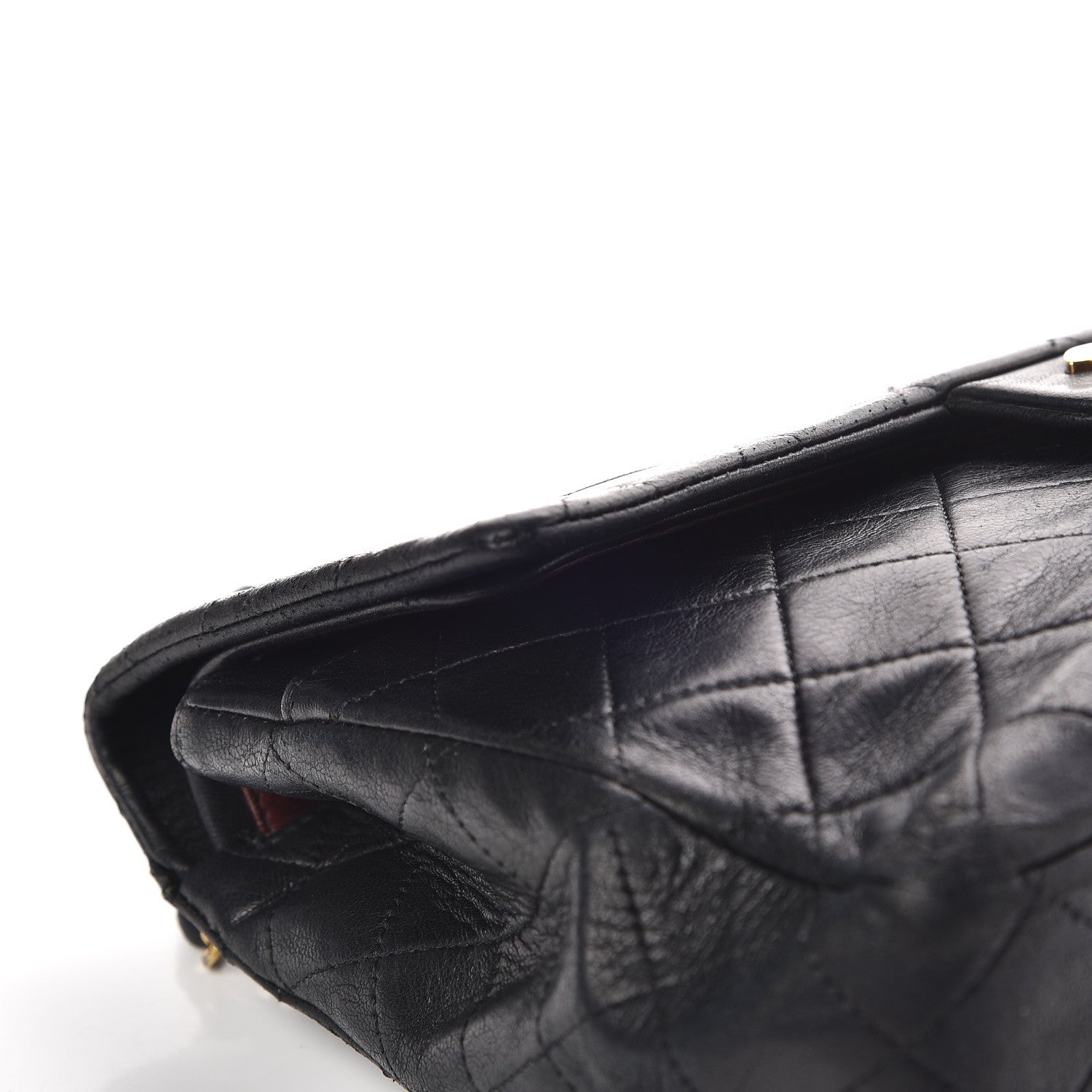 Chanel Lambskin Quilted Medium Double Flap Black 22 of 27