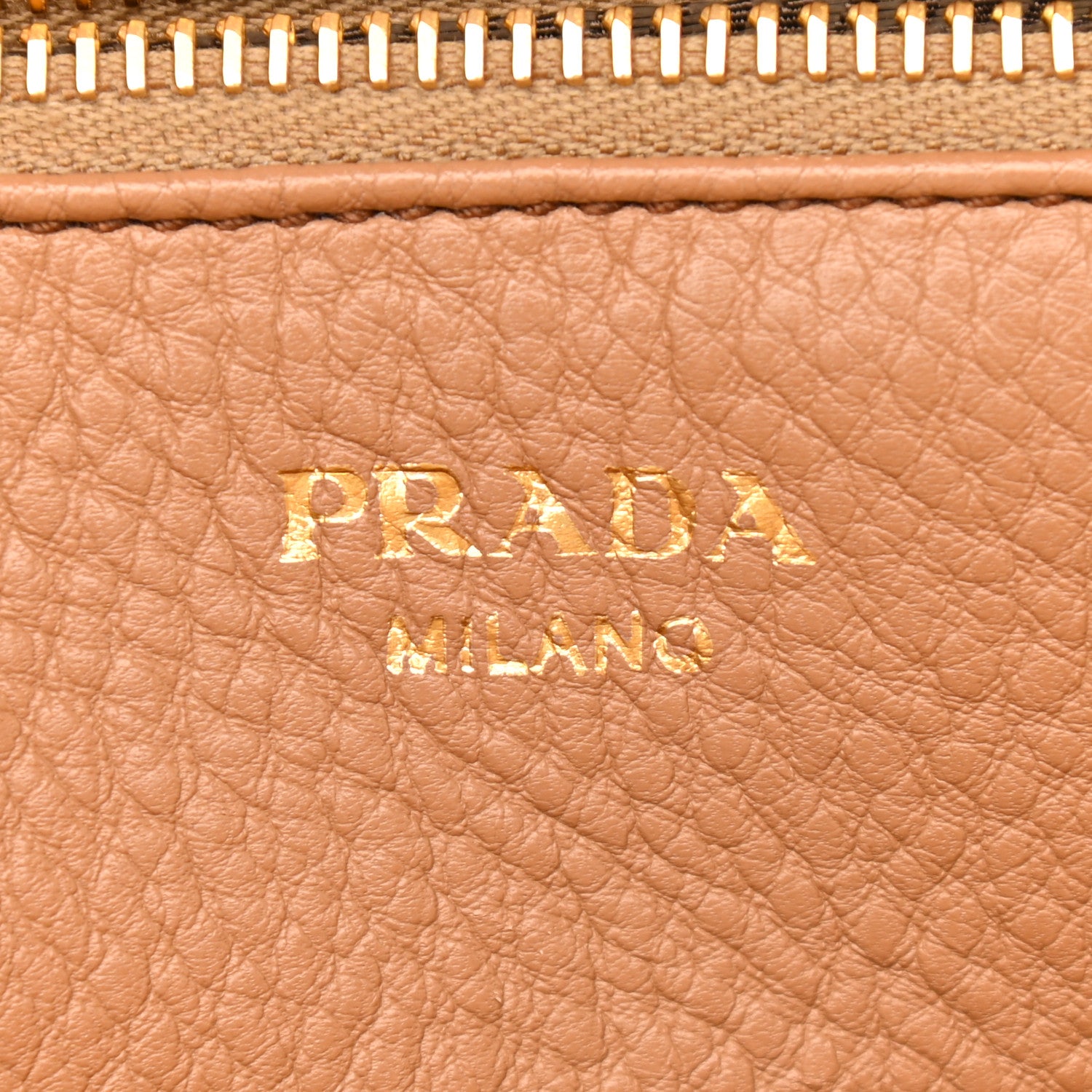 Prada Vitello Daino Dome Satchel Cannella 6 of 8