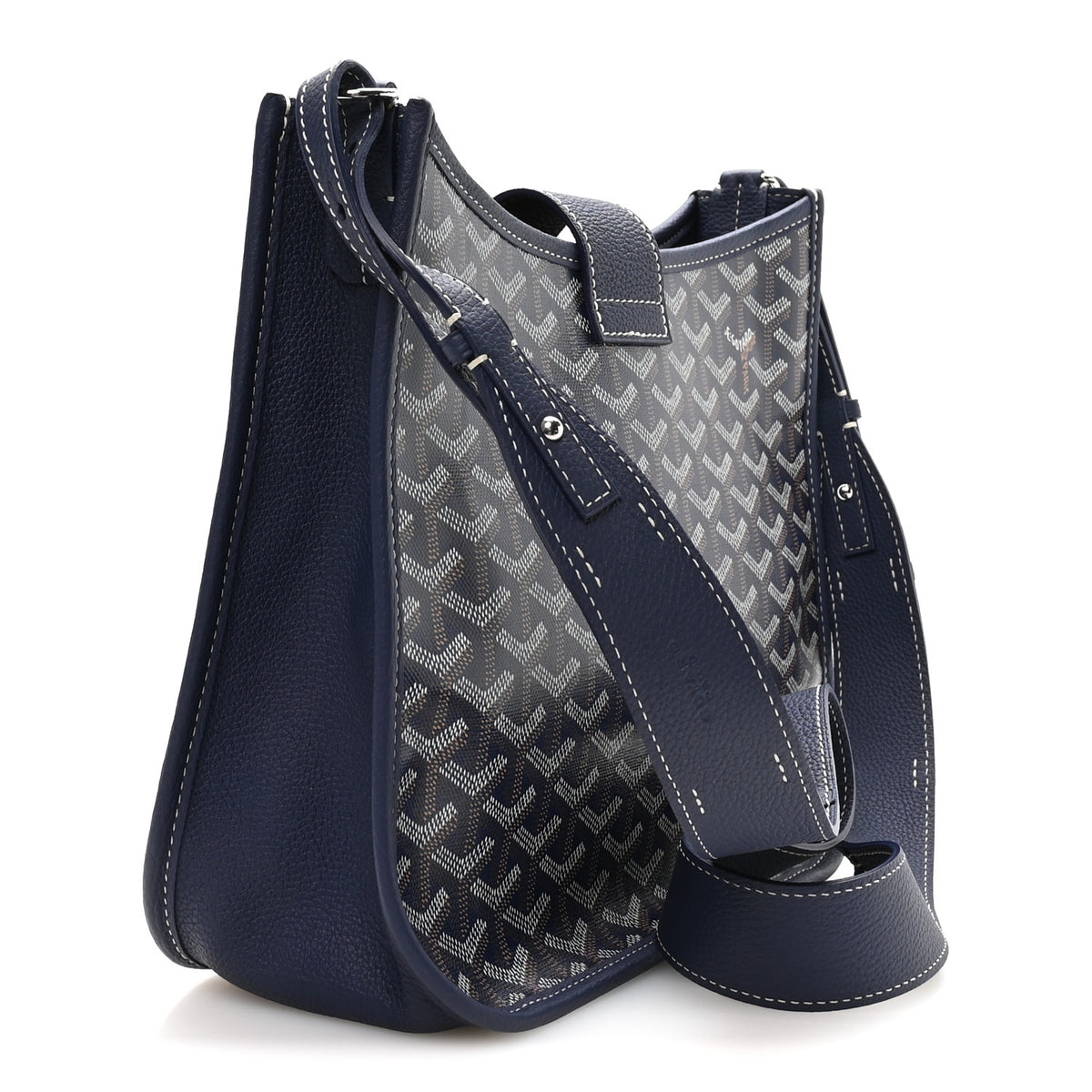 Goyard Goyardine Musette PM Bag Navy 3 of 9