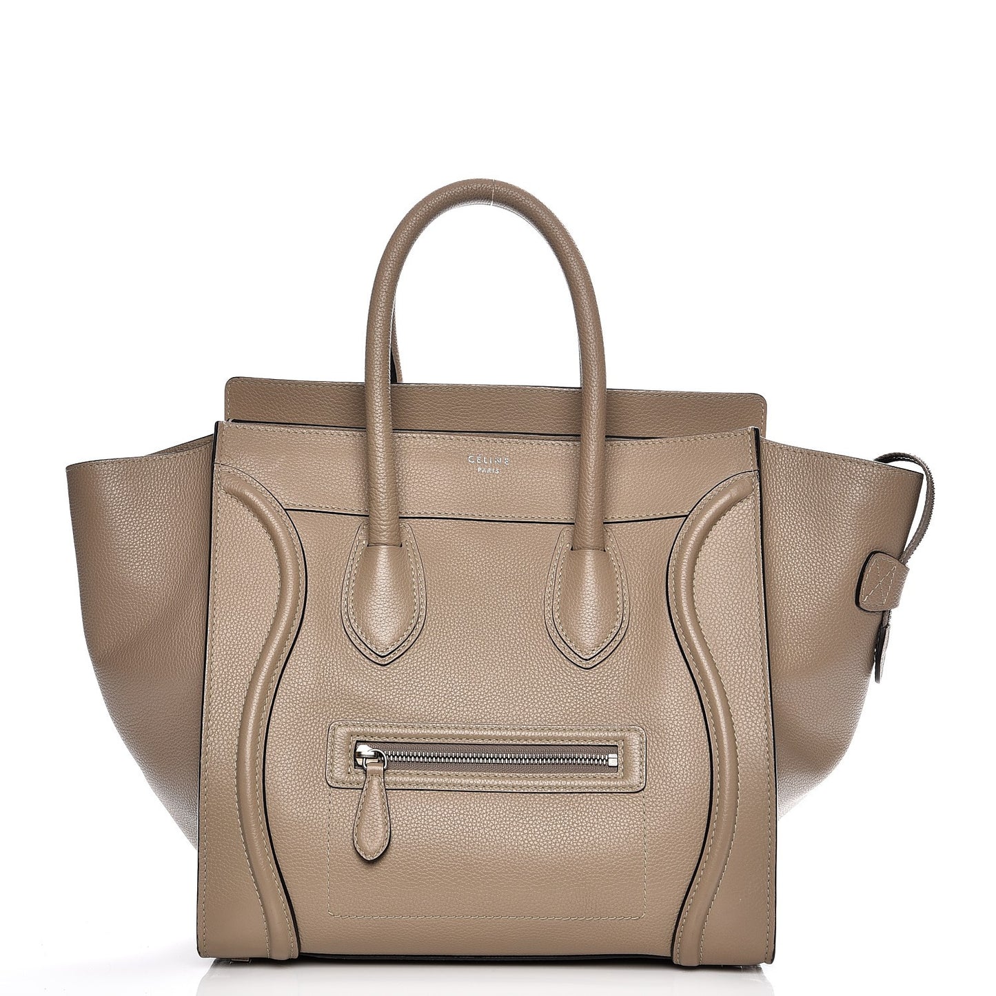 Drummed Calfskin Mini Luggage Dune
