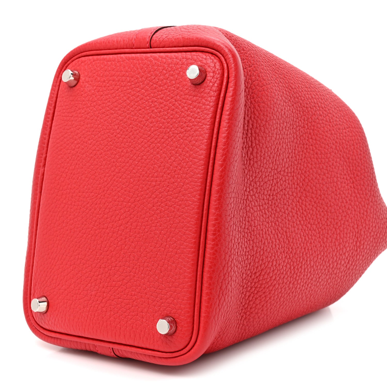 Hermes Taurillon Clemence Picotin Lock 18 PM Rouge Casaque 9 of 10