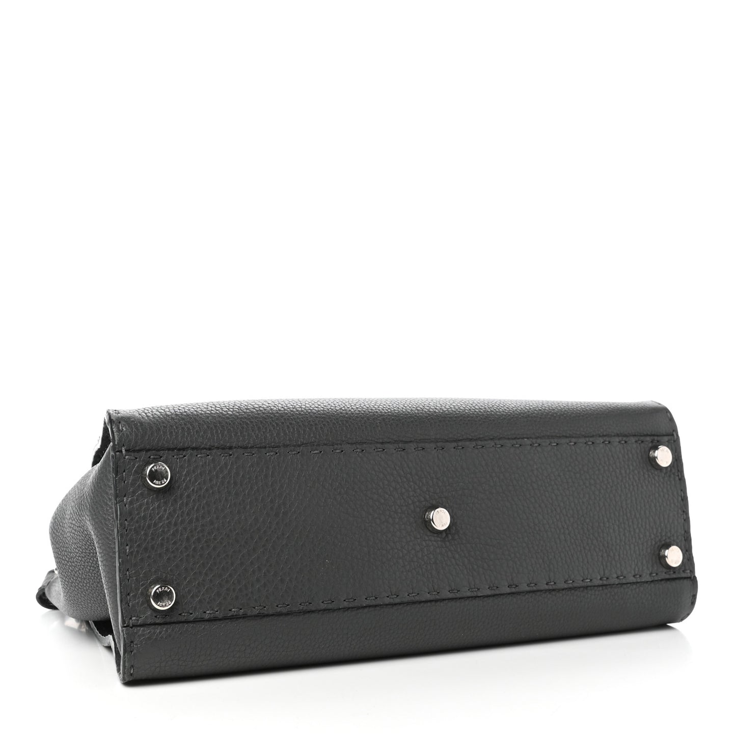 Cuoio Romano Selleria Bi-Color Medium Peekaboo Iconic Satchel Asfalto Latte