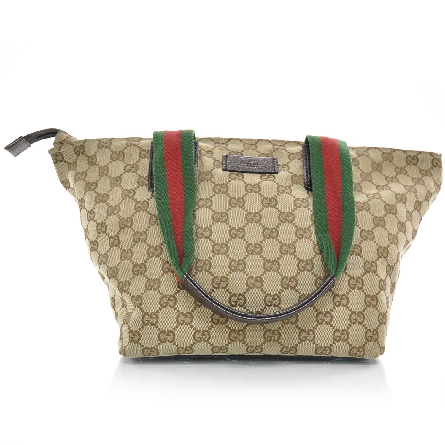Gucci GG Monogram Medium Web Handle Bucket Tote 2 of 10