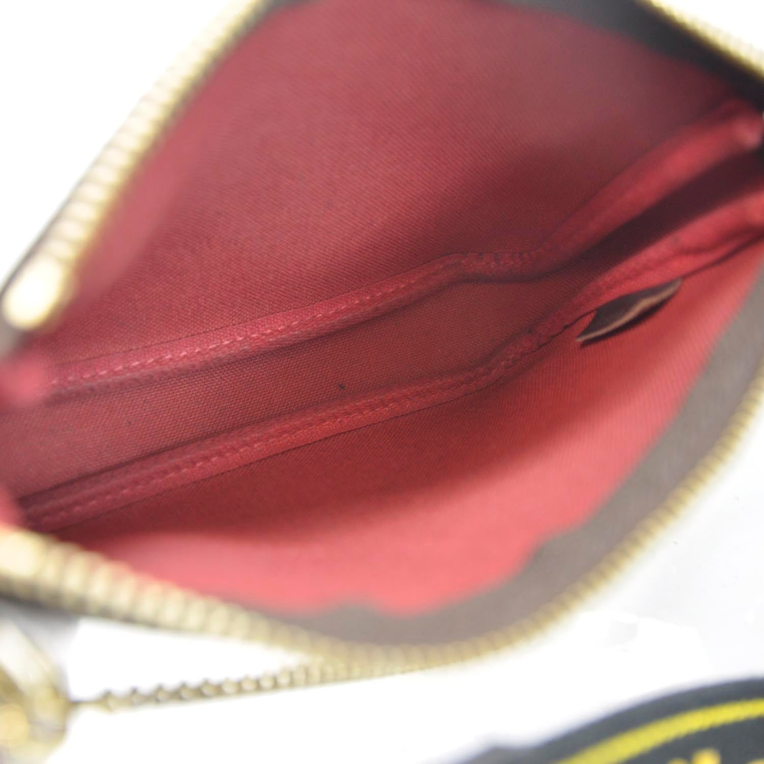 Louis Vuitton Damier Ebene Mini Pochette Accessories Bag 5 of 6