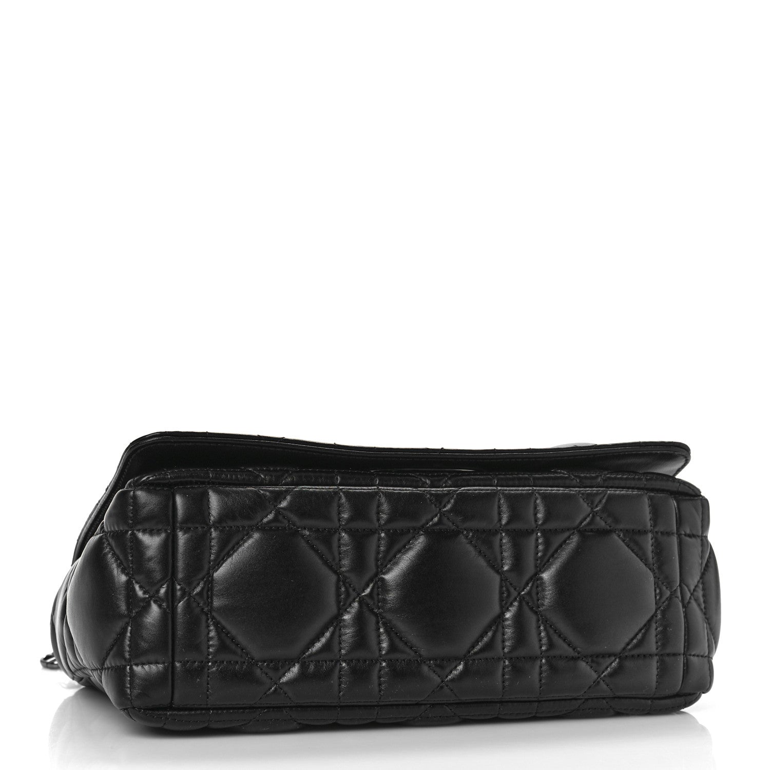 Christian Dior Calfskin Macrocannage Medium Caro Bag Black 3 of 7