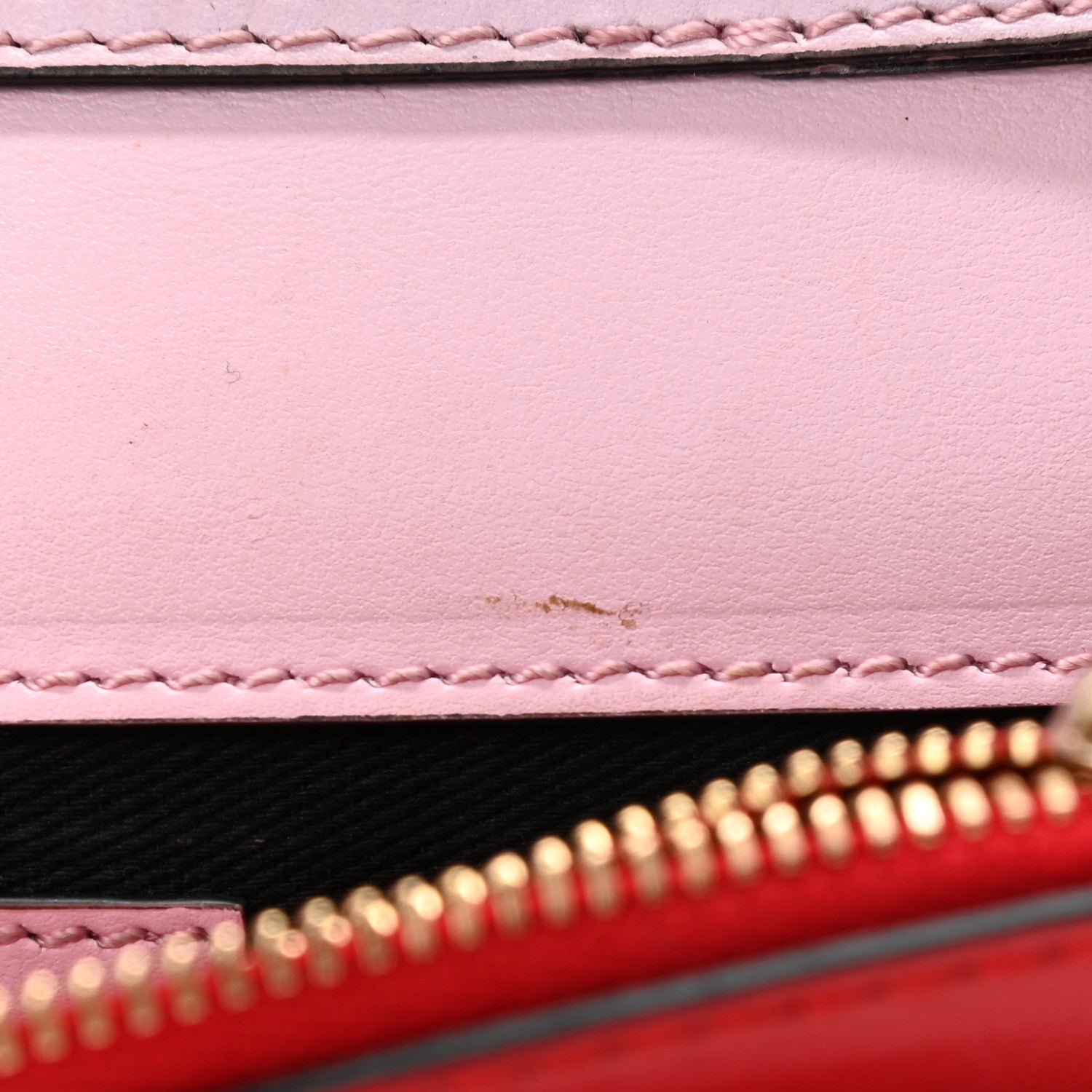 Versace Calfskin Medusa Wallet on Chain Crossbody Pink Red 12 of 15