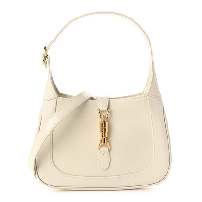 Gucci Boarded Dyana Lux Calfskin Small Jackie 1961 Hobo Mystic White 1 of 10
