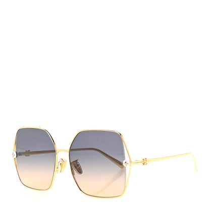 Louis Vuitton Metal Pearl Twirl Square Z2994U Sunglasses Gold 1 of 8