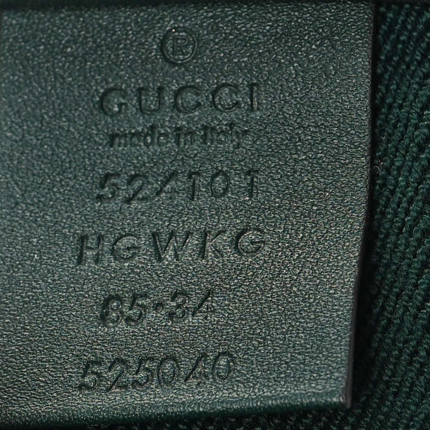 Canvas Torchon Double G Web Belt 85 34 Verde