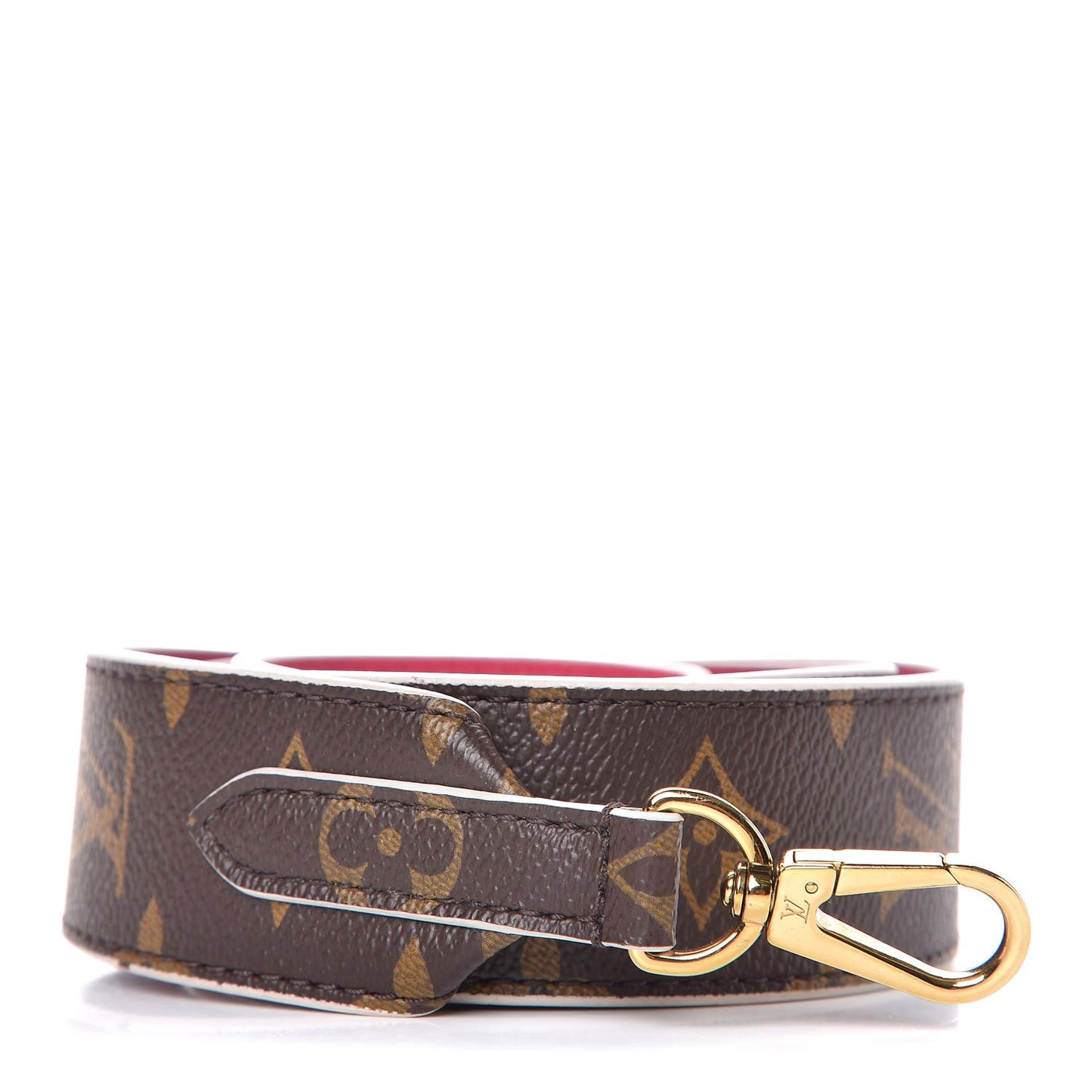 Monogram Bandouliere Shoulder Strap Hot Pink