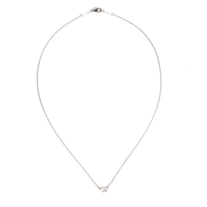 Tiffany Platinum Diamond .25ct Elsa Peretti Diamonds by the Yard Pendant Necklace 3 of 5