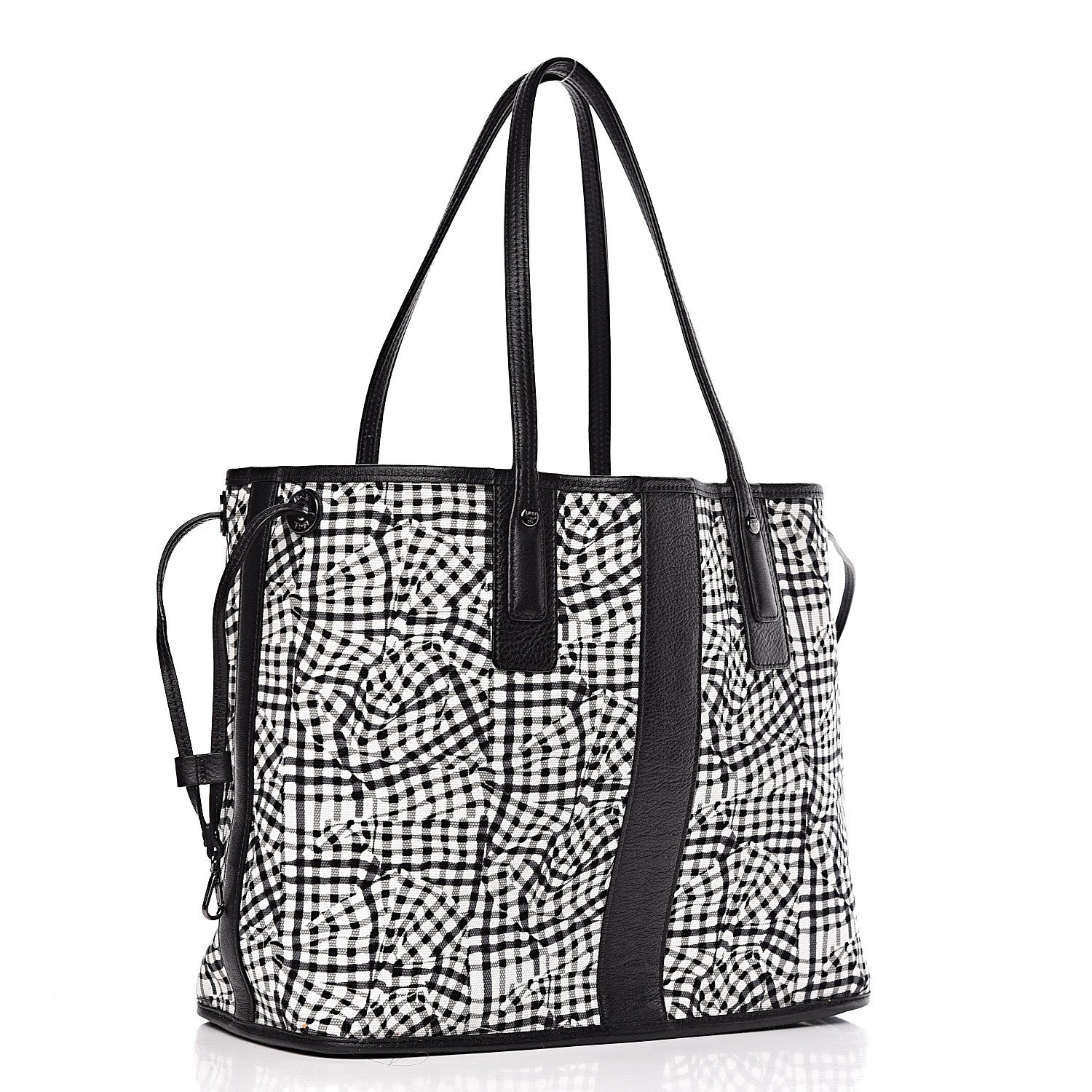 MCM Visetos Medium Liz Reversible Shopper Tote Black 6 of 17