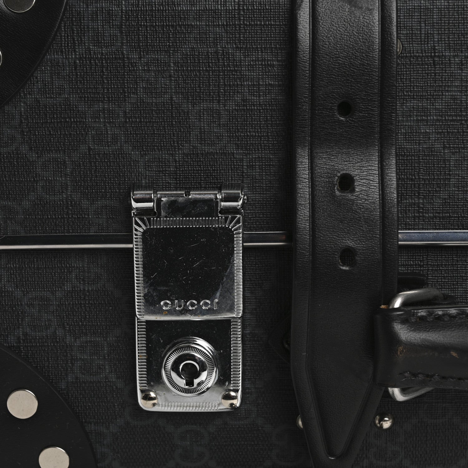 Gucci GG Supreme Monogram Globe-Trotter Carry-On Black 10 of 18