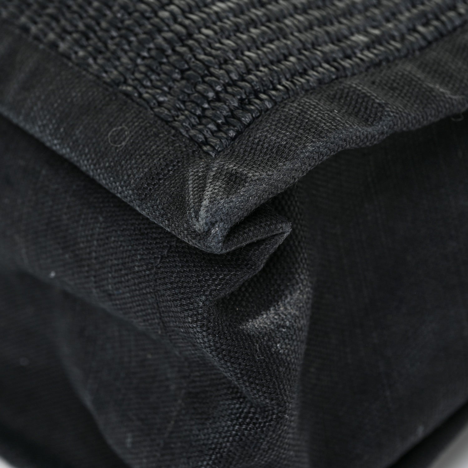 Saint Laurent Raffia Linen Calfskin Rive Gauche Tote Black 12 of 18