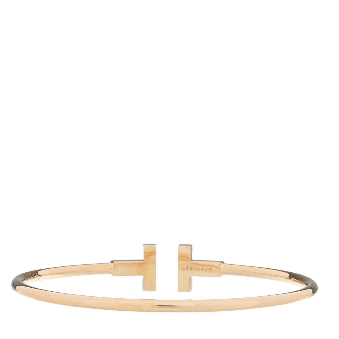 18K Rose Gold T Wire Bracelet
