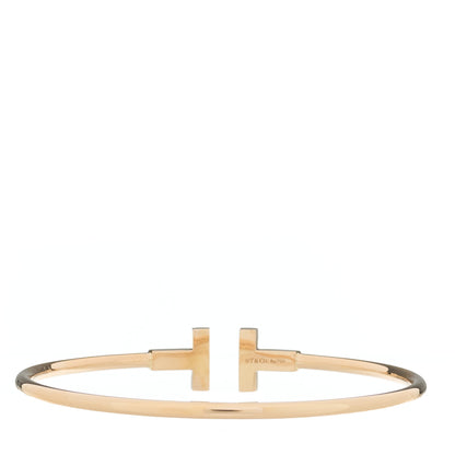 Tiffany 18K Rose Gold T Wire Bracelet 2 of 4