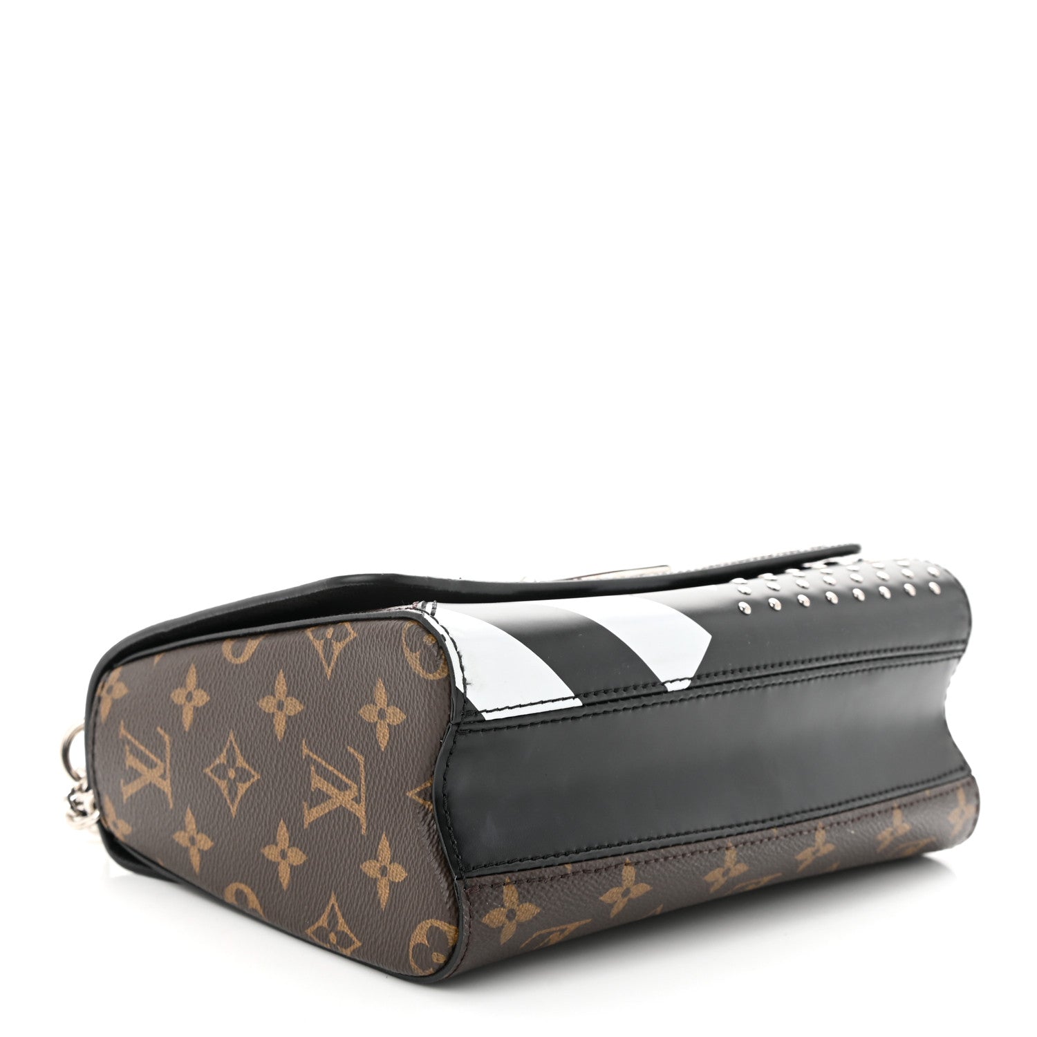 Louis Vuitton Calfskin Monogram Studded Twist Shoulder Bag MM 5 of 11