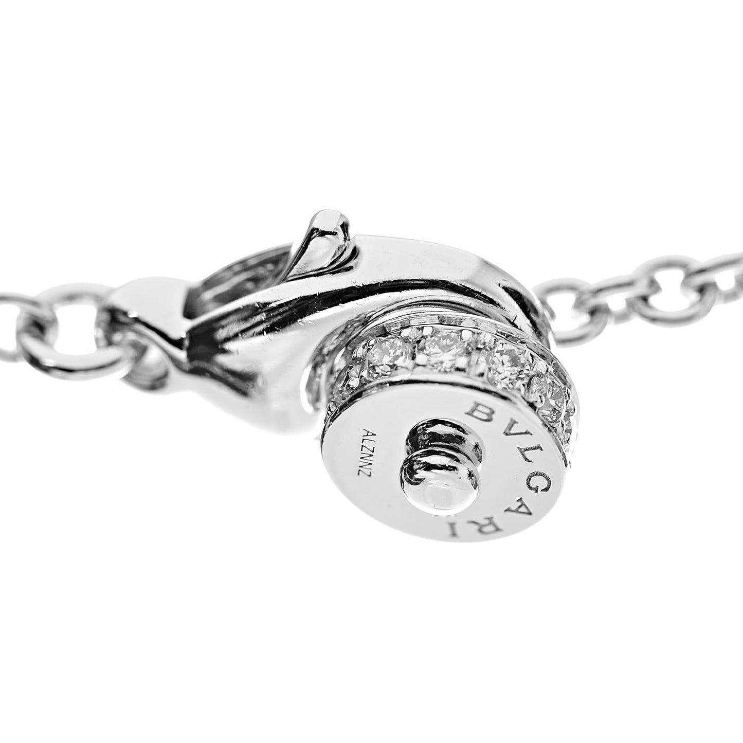 18K White Gold Amethyst Blue Topaz Diamond Lariat Pendant Necklace