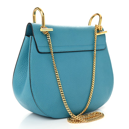 Chloe Grained Lambskin Drew Shoulder Bag Sky Blue 3 of 11