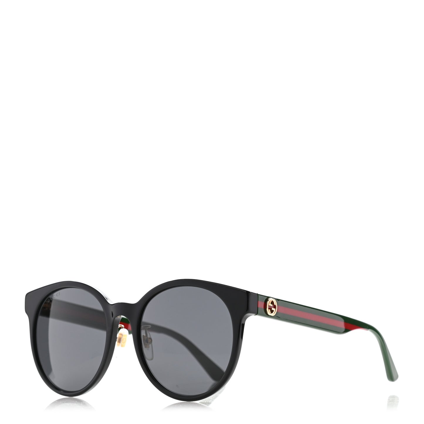 Acetate GG Web Round Eye Sunglasses GG0854SK Black