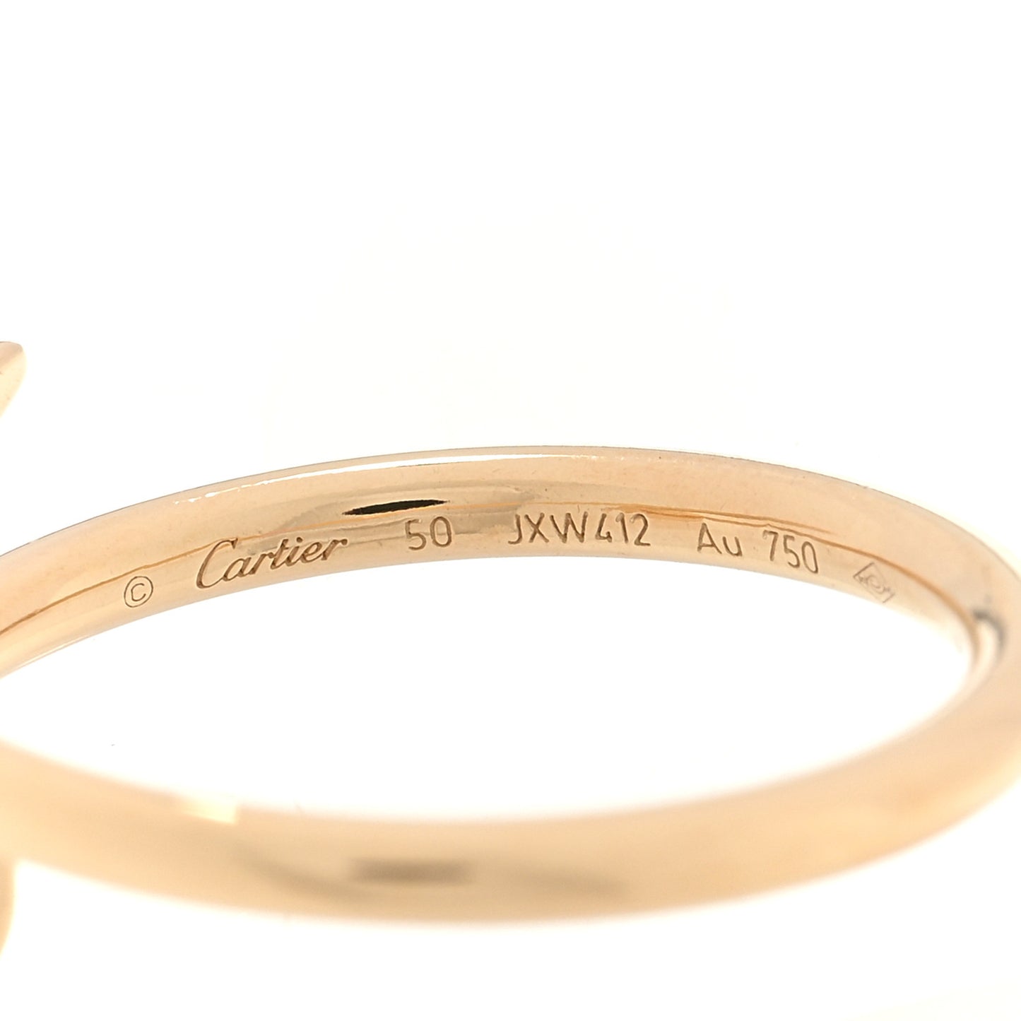 18K Yellow Gold Small Juste Un Clou Ring 50 5.25