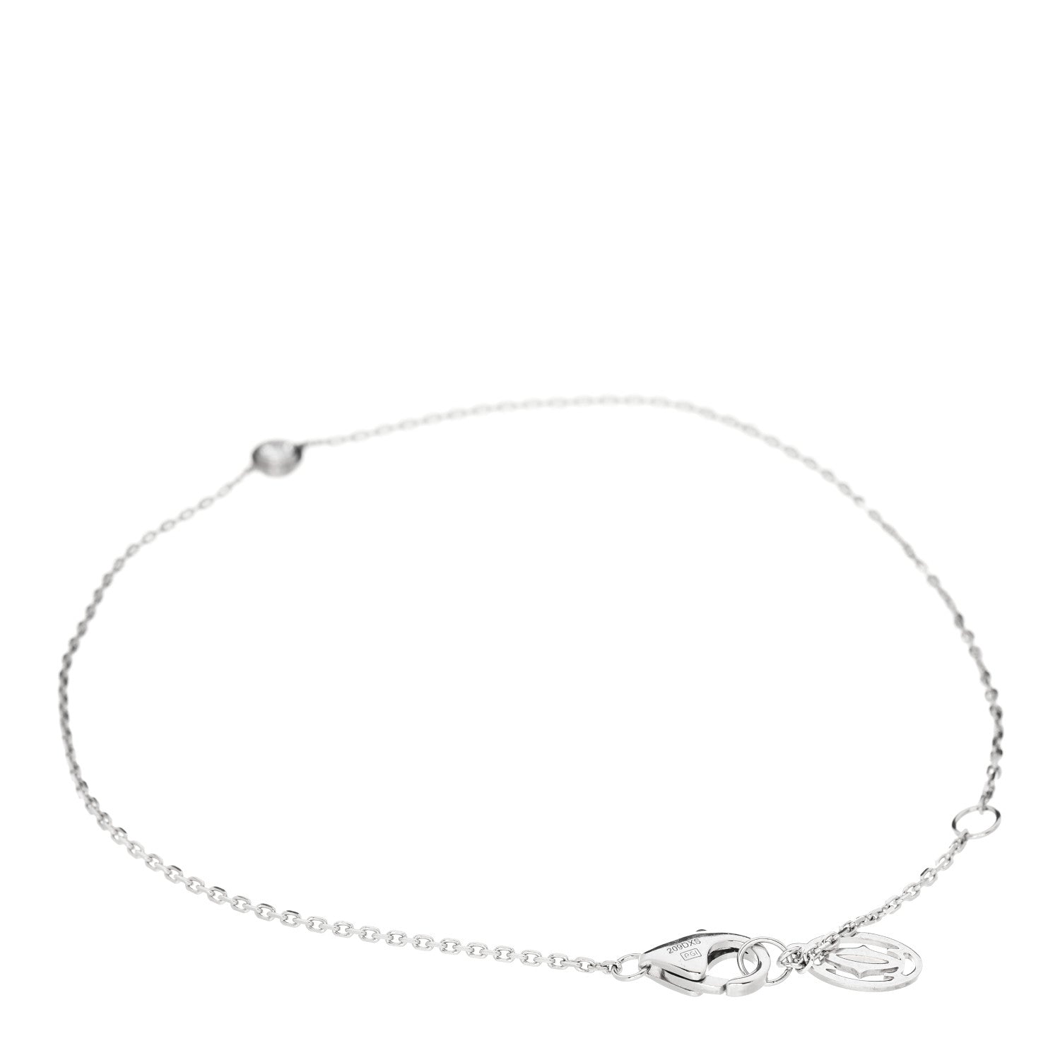 Cartier 18K White Gold Diamond XS D'Amour Bracelet 2 of 4