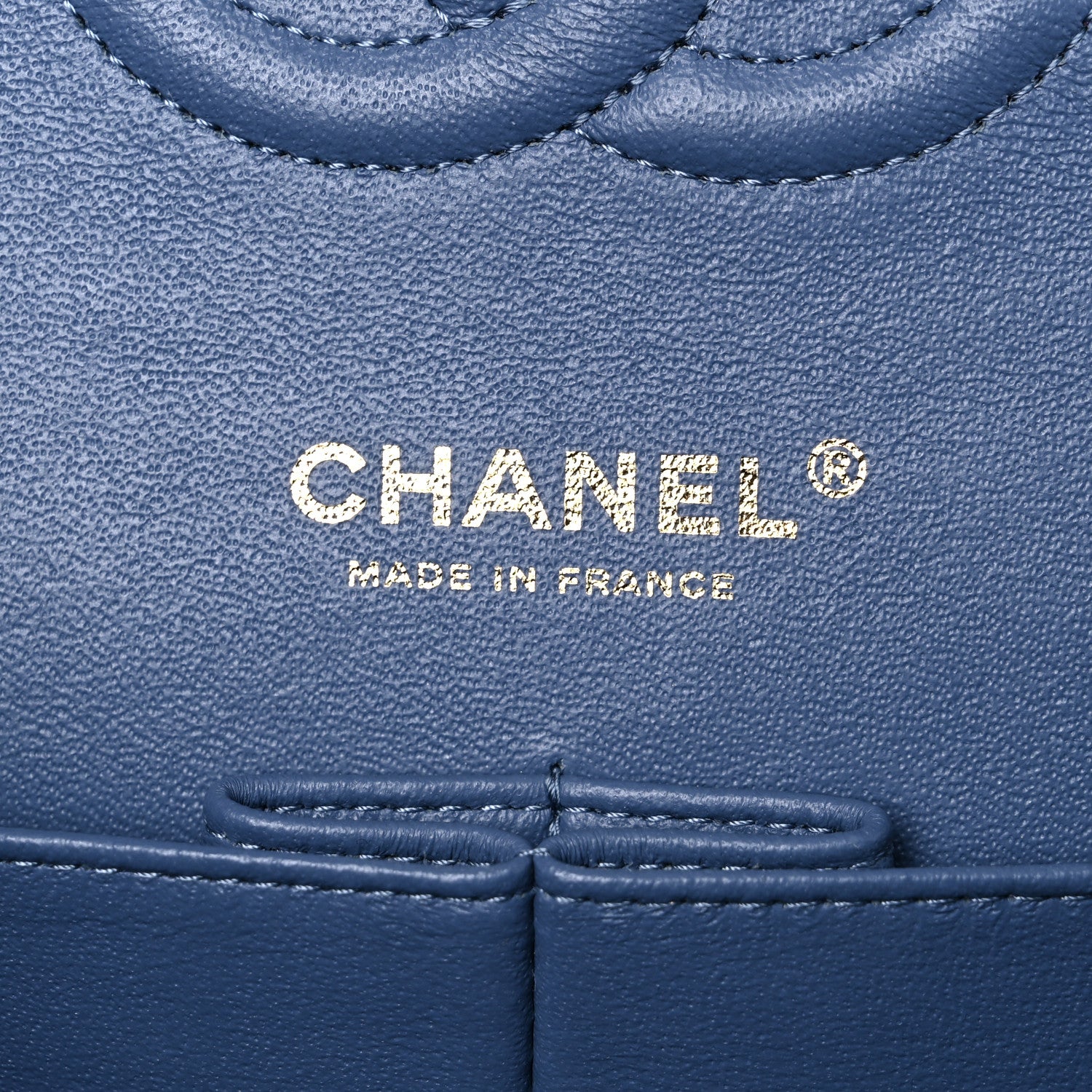 Chanel Denim Tweed Quilted Medium Double Flap Blue 6 of 9
